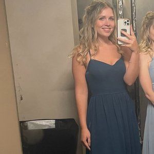 Azazie Shelly Dress, Size A8, Color Neptune